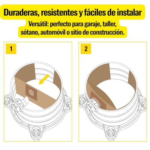 Miniatura 6 de Pack De 5 Bolsas De Aspiradora Para Kärcher Wd3 Wd2 Plus, Compatible Con Wd4 Wd5 Wd6, Se4001, Papel Kraft 100 Reciclado Y Compostable, Recambio Para 6.959-130.0 Kfi357
