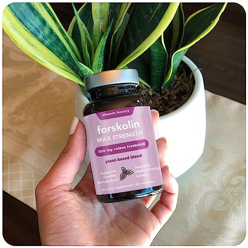 Vitamin Bounty Forskolin Max Strength - Forskolin Extract, Forskolin Supplement, Forskohlii Coleus Supplement, Coleus Forskohlii Extract, Plant Based, Non Gmo - 60 Capsules #TOP6