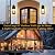 18'' Large Outdoor Light Fixture 2 Packs, Black Porch Lantern Wall Mounted, Waterproof 2-Light Exterior Lighting Fixtures with Clear Tempered Glass, Modern Sconce Outside Lights for House Patio Garage