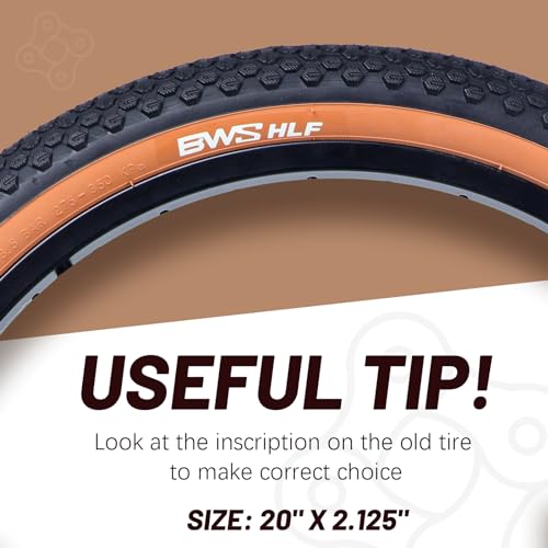 BWSHLF Replacement Mountain Bike Tires, 20/24/26/27.5/29Inch