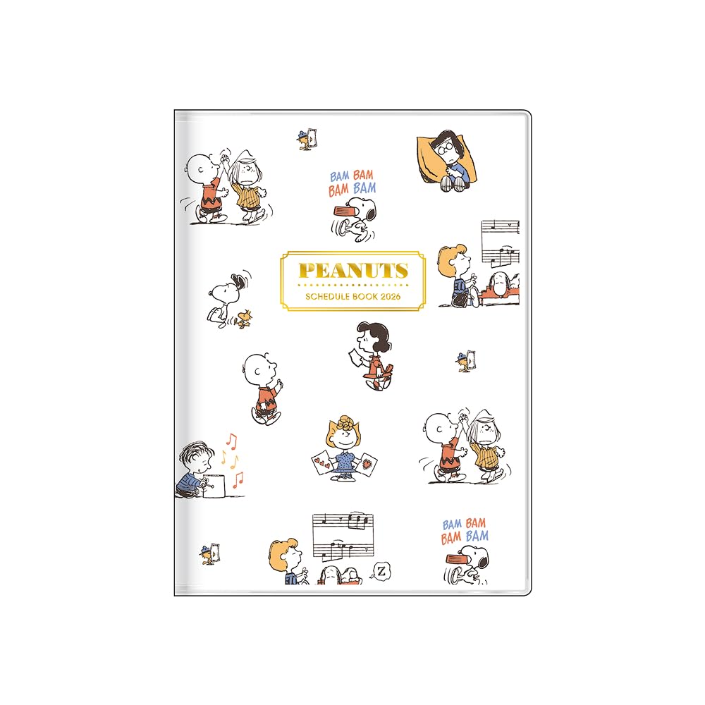 Amazon.co.jp: サンスター文具 スヌーピー 手帳 2026年 週間 B6 チラシ