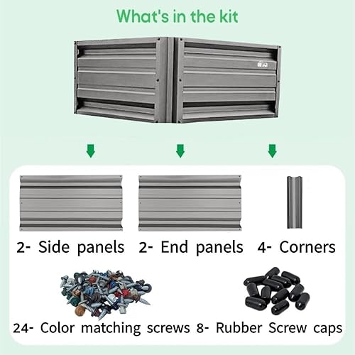 Miniatura 2 de Planter Box Direct - Maceta cuadrada de metal de 36 x 36 x 18 pulgadas  Cama de jardín elevada de metal duradero en acero Galvalume  Colores