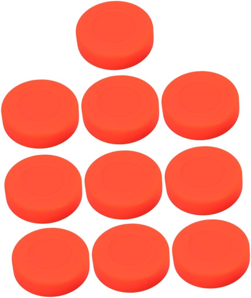 10pcs Ice Hockey Pucks Soft Roller Street Hockey Balls Standard Balls Bounce Pucks for Game