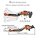 FREAXLL 2pcs Motocycle Foldable Brake Clutch Levers Set for 1290 Super Adventure/R/S/T 2015-2020 -Orange