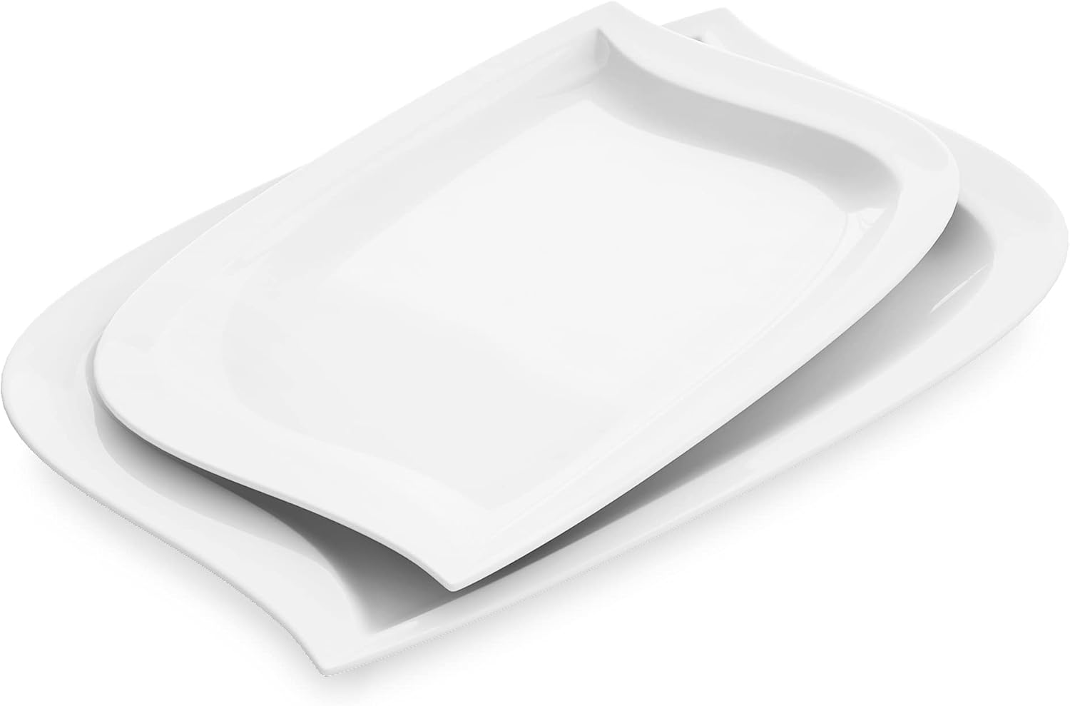 Malacasa, Series Elvira, 2Piece Porcelain set, cream white 13.25 and