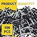 100PCS Black Aluminum Pop Rivets 3/16 x 1 – Black Aluminum Rivets for Metal Wood Plastic and More Assortment Kit for Diy & Industrial Use
