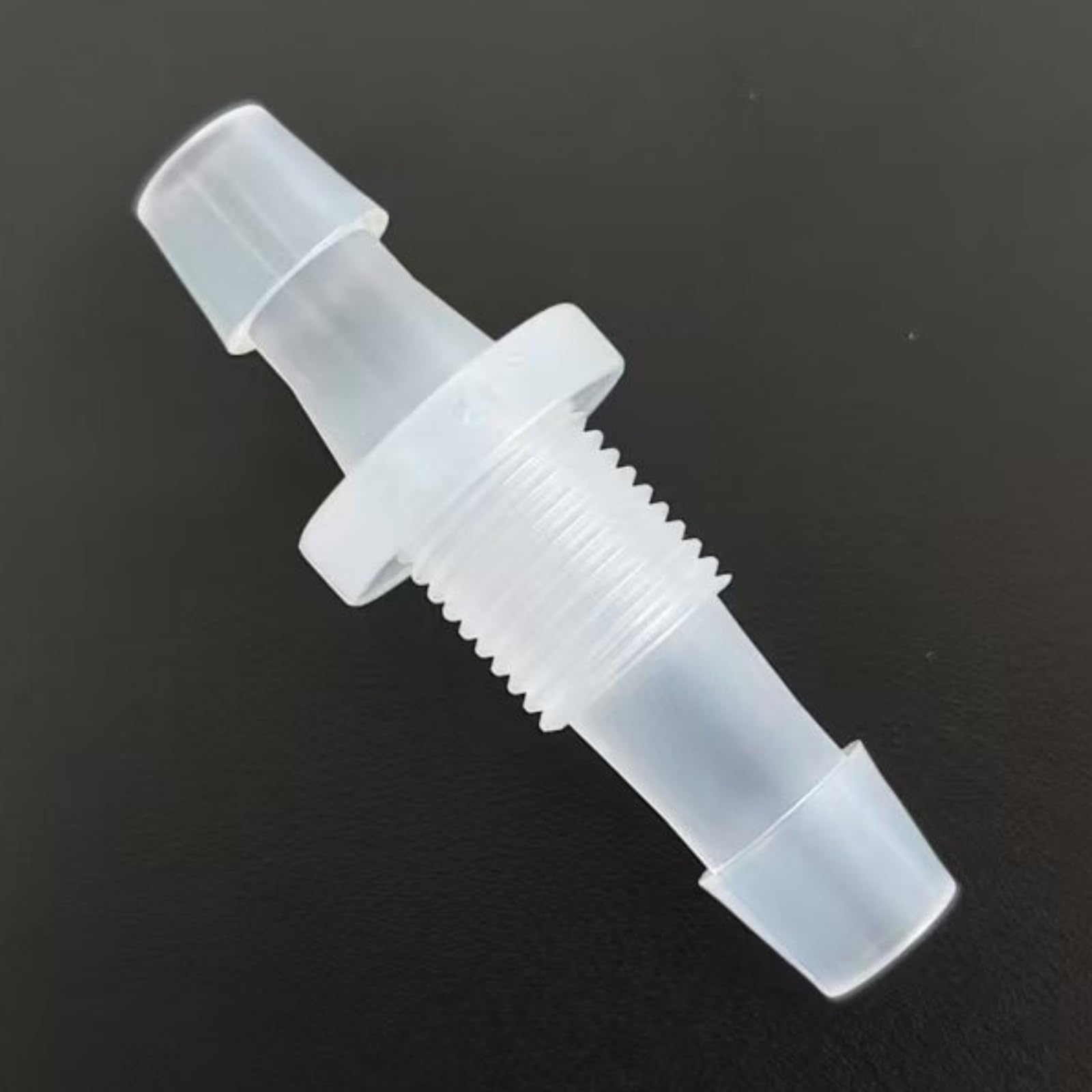 Accesorios de manguera de plástico reutilizables, 50 conectores de grado alimenticio para acuarios y laboratorios, rosca macho M12, 5/16 pulgadas