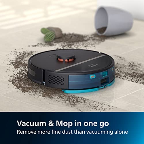 Philips HomeRun 3000 Series robot vacuum cleaner with mop, ultra-strong suction power 4000 Pa, laser navigation, 200 min run time, self emptying robotic cleaner for carpet and pet hair, App, XU3100/01 - Image 4