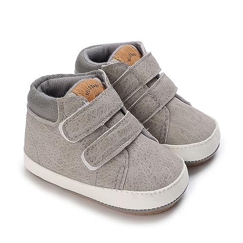 Image of E-FAK Baby Shoes Boys Girls Infant Sneakers Non-Slip Rubber Sole Toddler Crib First Walker Shoes