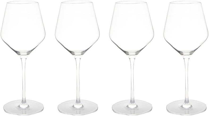 ProCook Crystal Angled Wine Glasses Set 4 Piece - 470ml