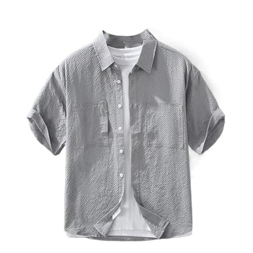 Top de vacances à la plage pour homme : chemise d'été manches courtes et coupe ample