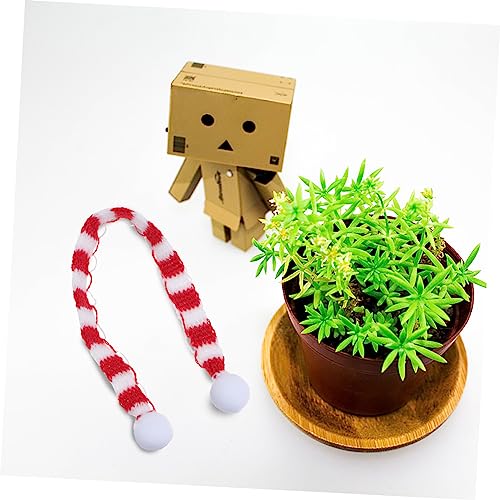 Mini bufanda de punto MAGICLULU para evitar decoraciones navideñas sosas, 24 uds 5