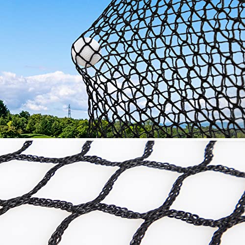 Golf Sports Practice Net Sports Practice Barrier Net, Golf Ball Hitting Net Golf High Impact Net, Heavy Duty Golf Containment Net, Black Netting With 4 Carabiners, 10X10Ft #TOP1