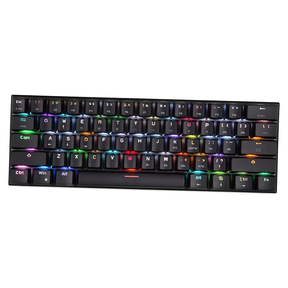 Amazon.co.jp: Explopur CK62 61キーRGBメカニカルキーボードUSB有線BT 