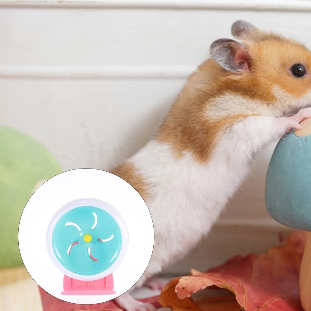 1 PC Hamster Silent Exercise Delicate Pet Plaything Plastic Running Wheel for Hedgehog Hamster Gerbil Pet Mice