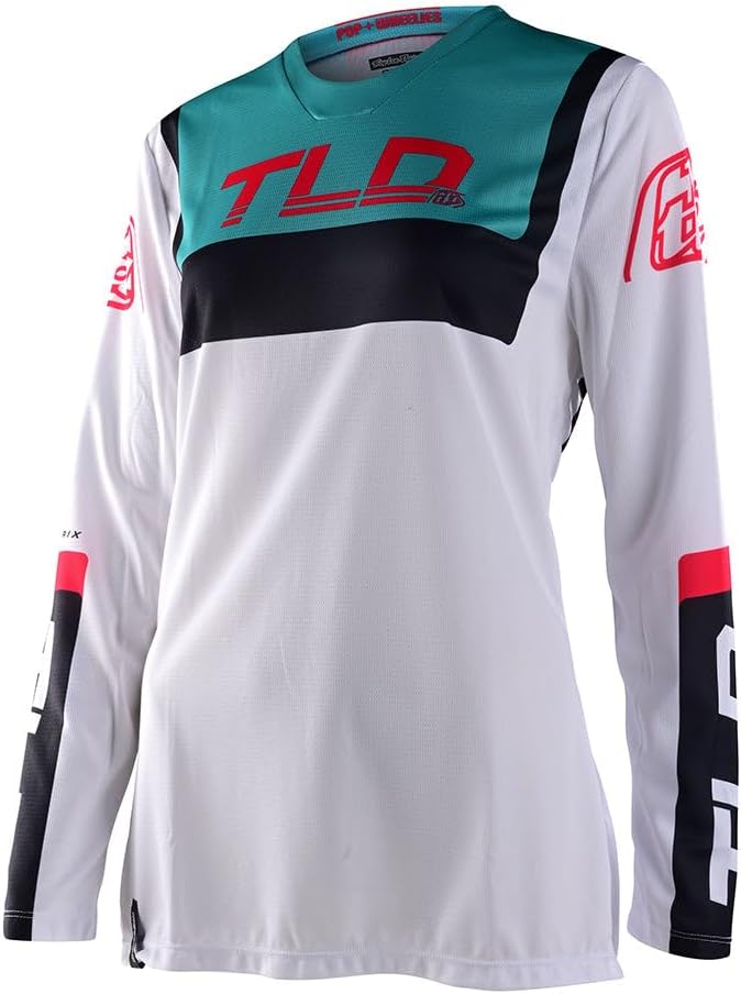 Troy Lee Designs GP Brazen Jersey - Motocross Dirt Bike ATV Enduro Dual Sport Racing Off Road Long Sleeve Riding Gear - Adult Womens Girls (White, XL)
