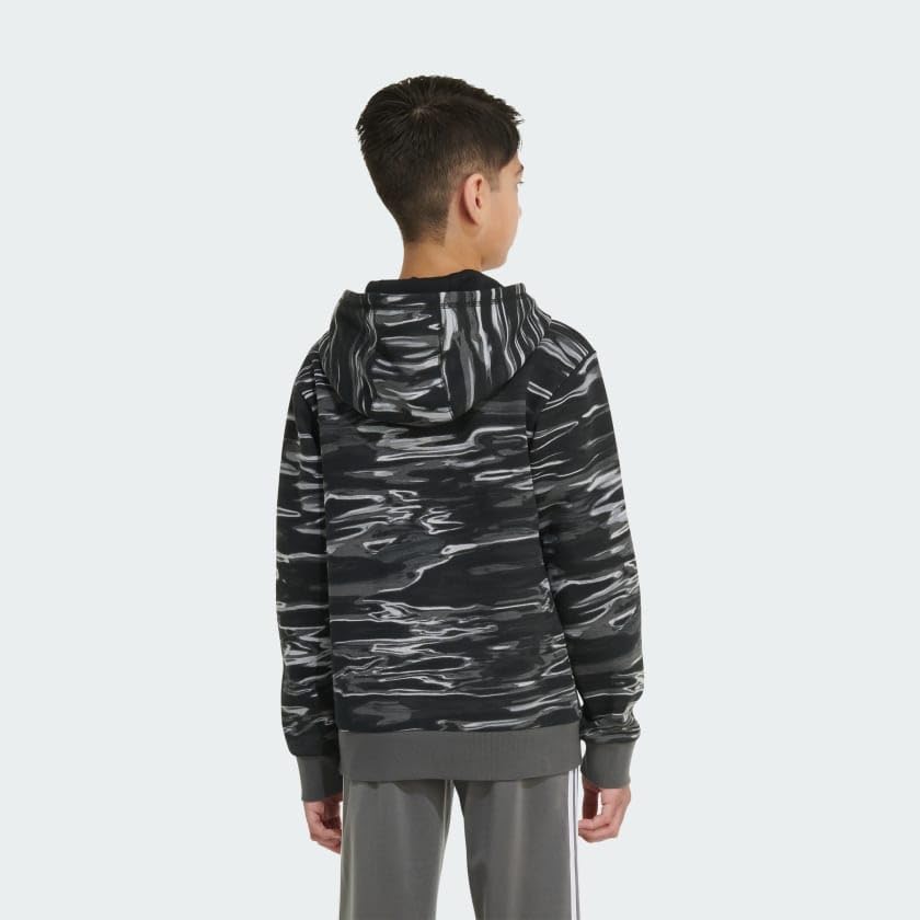 adidas Boys' Long Sleeve Camo Print Hoodie3
