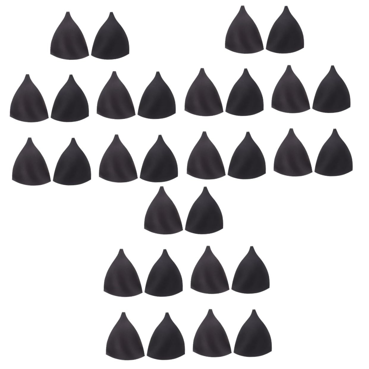 FOMIYES Almohadillas Para Copas Insertos Para Sujetadores Copas Para Mujer Relleno Para Sujetadores Almohadillas De Esponja Negras