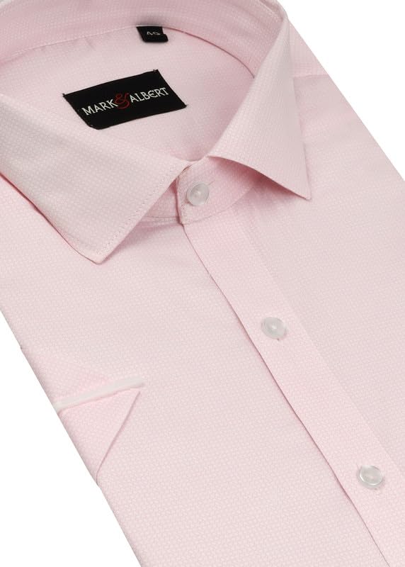 Image of MARK & ALBERT Mens Half Sleeves Printed Shirt