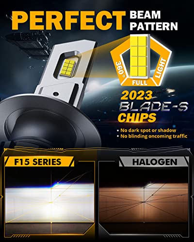 Auxbeam 2023 F15 Series H7 Led Bulbs + Dual Series 3157/3057/3457/4157/T25 Switchback Led Bulbs #TOP3