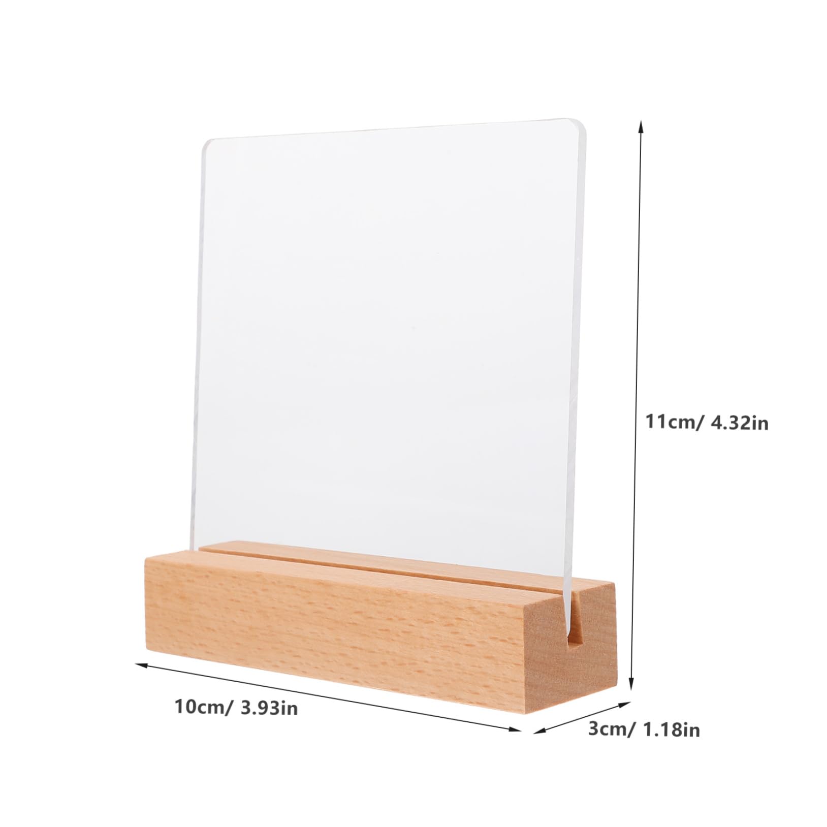 LIFKOME Nail Art Display Boards Small Acrylic Sign Holder Nail Tips Display Board