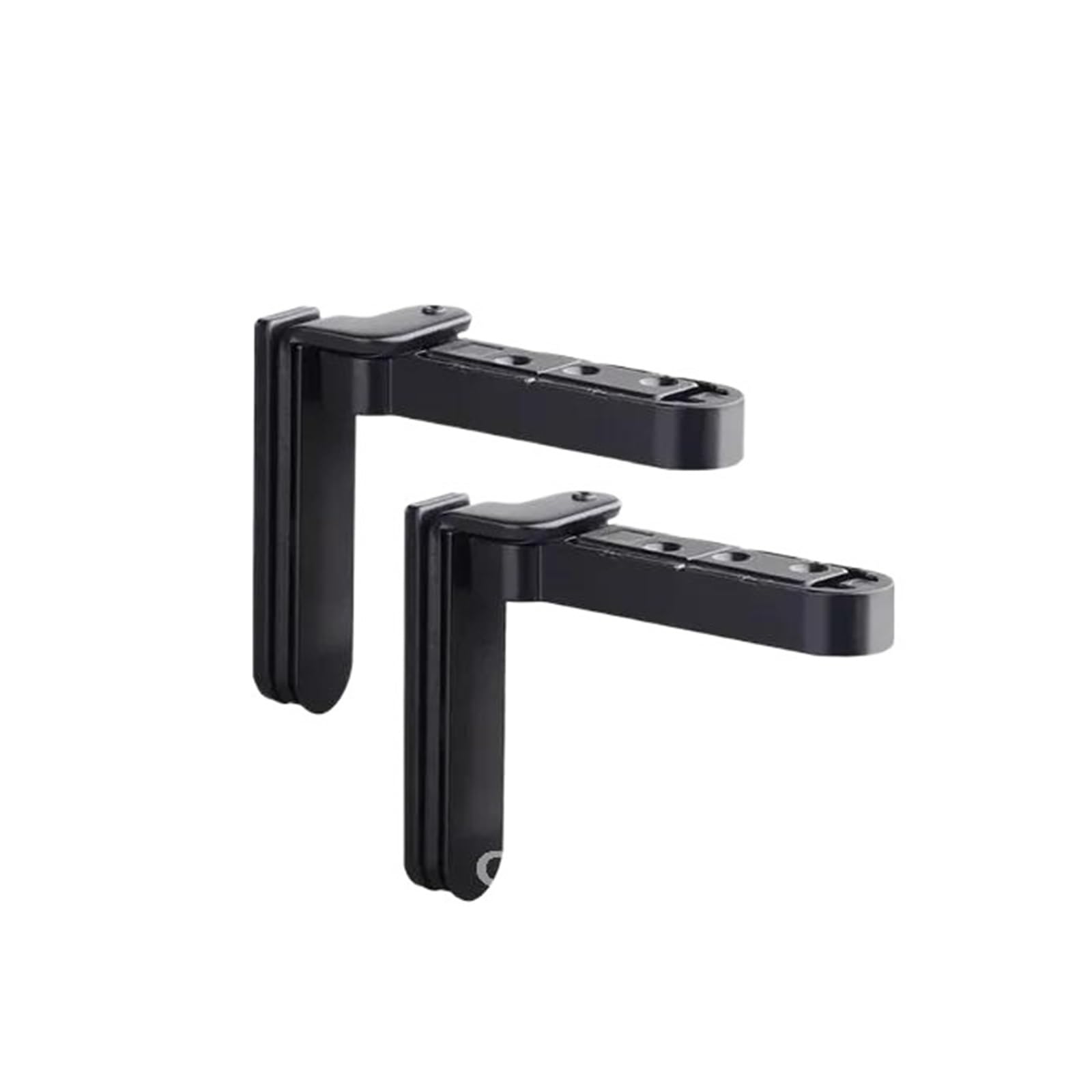 CLEUFWKO 2pcs Invisible Door Hinges Adjustable Swivel(B)