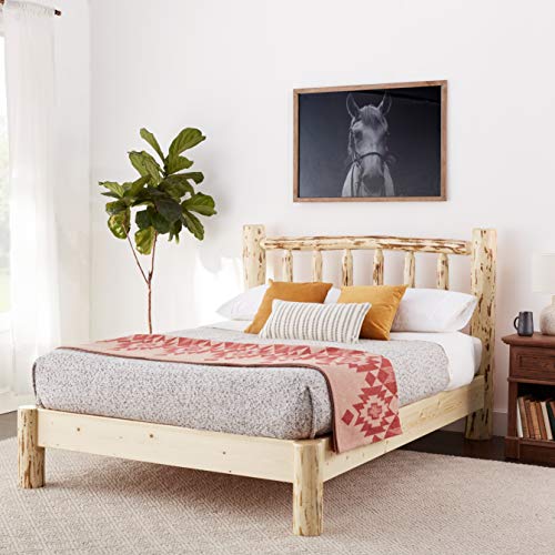 Montana Woodworks Montana Collection Queen Platform Bed, Clear Lacquer Finish #TOP7