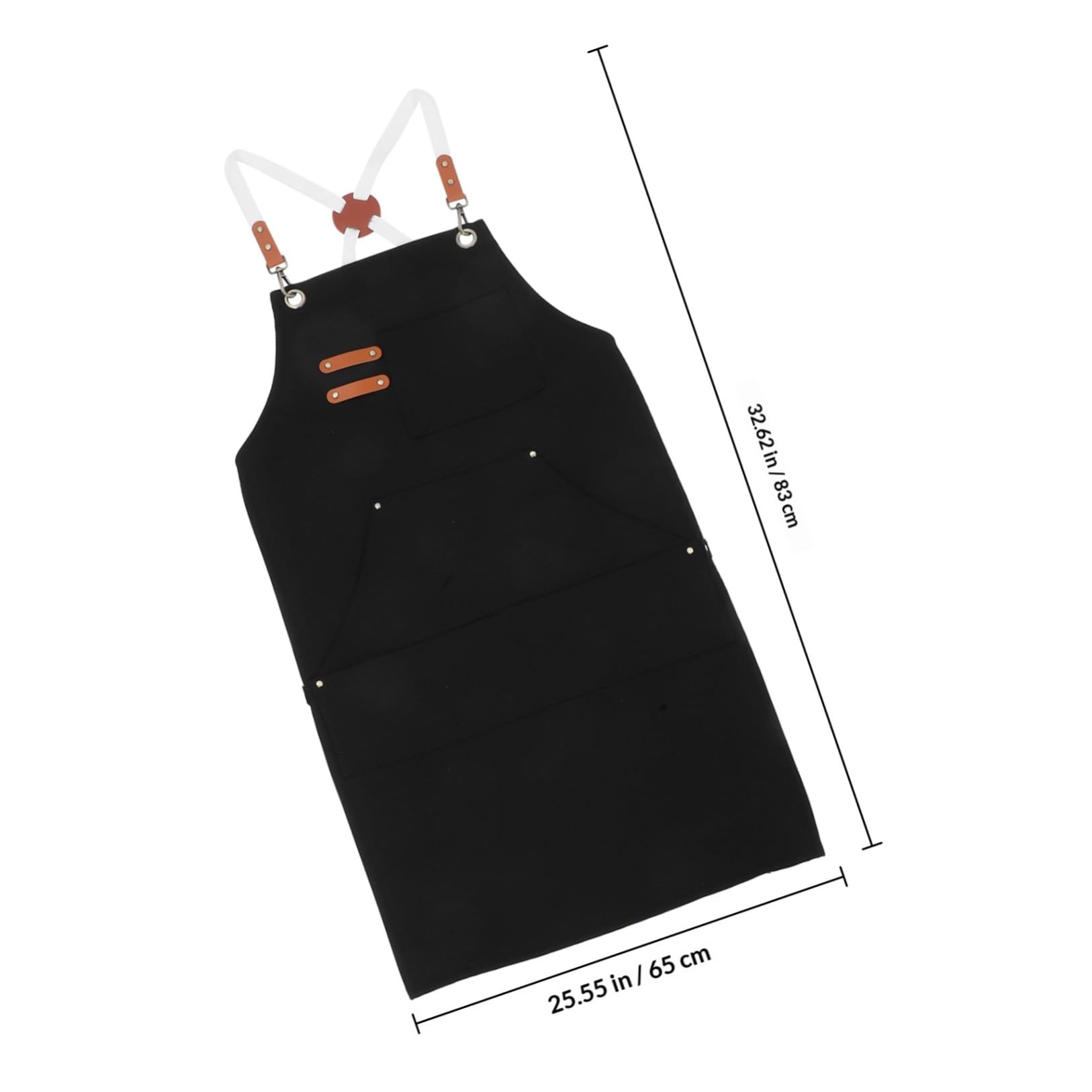 VALICLUD Grembiule da Lavoro Uomo in Tela Spessa con Tasche, Design a Vita, Copertura e Vestibilità Comoda per Barbecue e Attività All'aperto