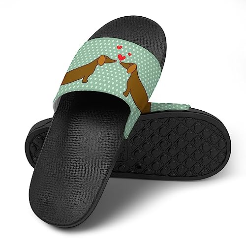 Pantoffeln Für Frauen Dackel Mit Herzen Dusche Sandalen Badeschuhe Hausschuhe Für Männer