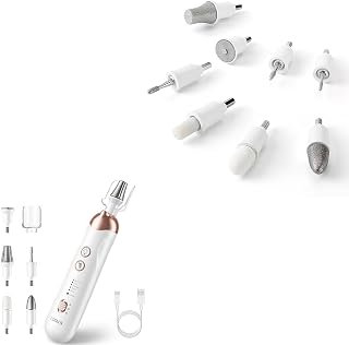COSLUS Professional Manicure Pedicure Kit 5 in 1 Electric Nail File Set and 8PCS Multifunctional Nail Drill Bit