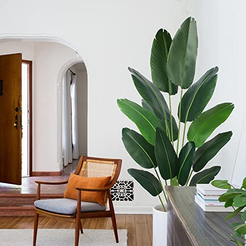 Yepdin Artificial Bird Of Paradise Plant 6 Ft Tall Fake Banana Leaf Plant For Indoors And Outdoors,Faux Palm Tree With Plastic Pot For Office And Home Decor,L180 #TOP7