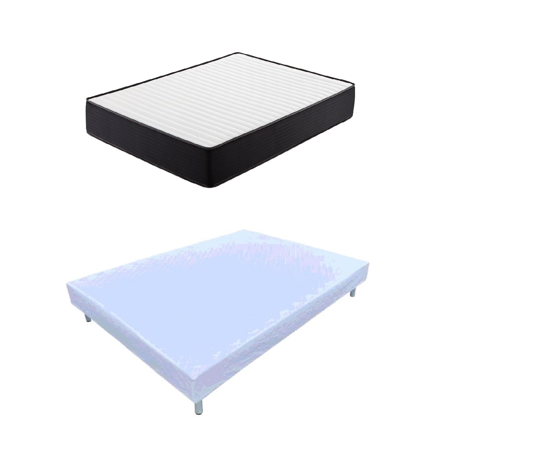 IZTOSS Luxe Matelas 140x190 Epaisseur 26CM .Mousse A Mémoire - Matelas 140x190CM avec sommier tapissier pour Lit