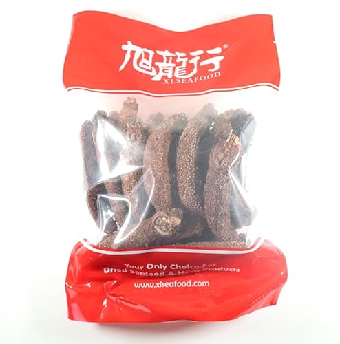 Xlseafood Grade Premium Sun Dried Alaska Sea Cucumber 10-15 Pcs Per Pack. 0.5 Lb 旭龙行 淡干海参 阿拉斯加野生海参特级品 8年参龄 中号 0.5磅 20-30只/份 thumb #6