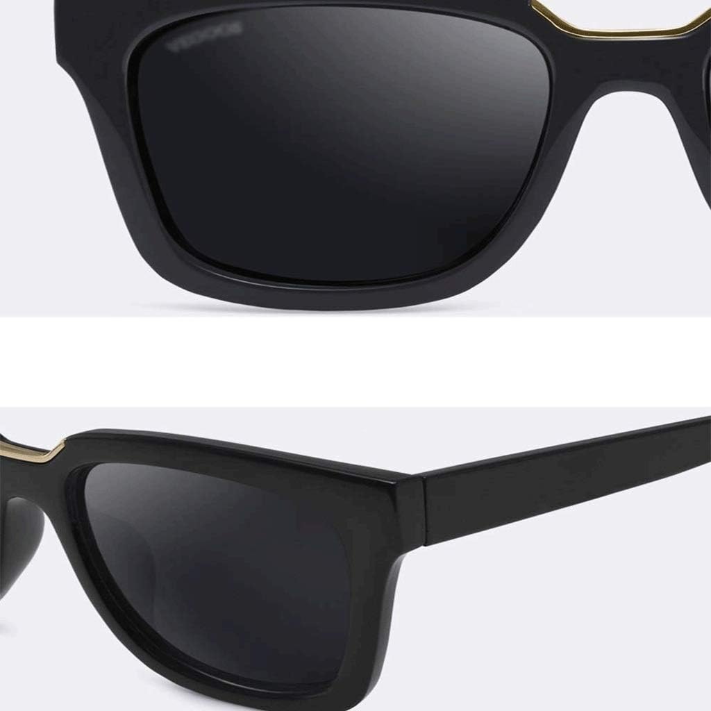 Mens Sunglasses with Black Front and Polarised Lenses