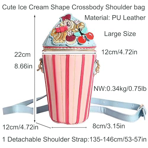 Image of Novelty Fun Shape Handbag Shoulder Purse Crossbody Bag