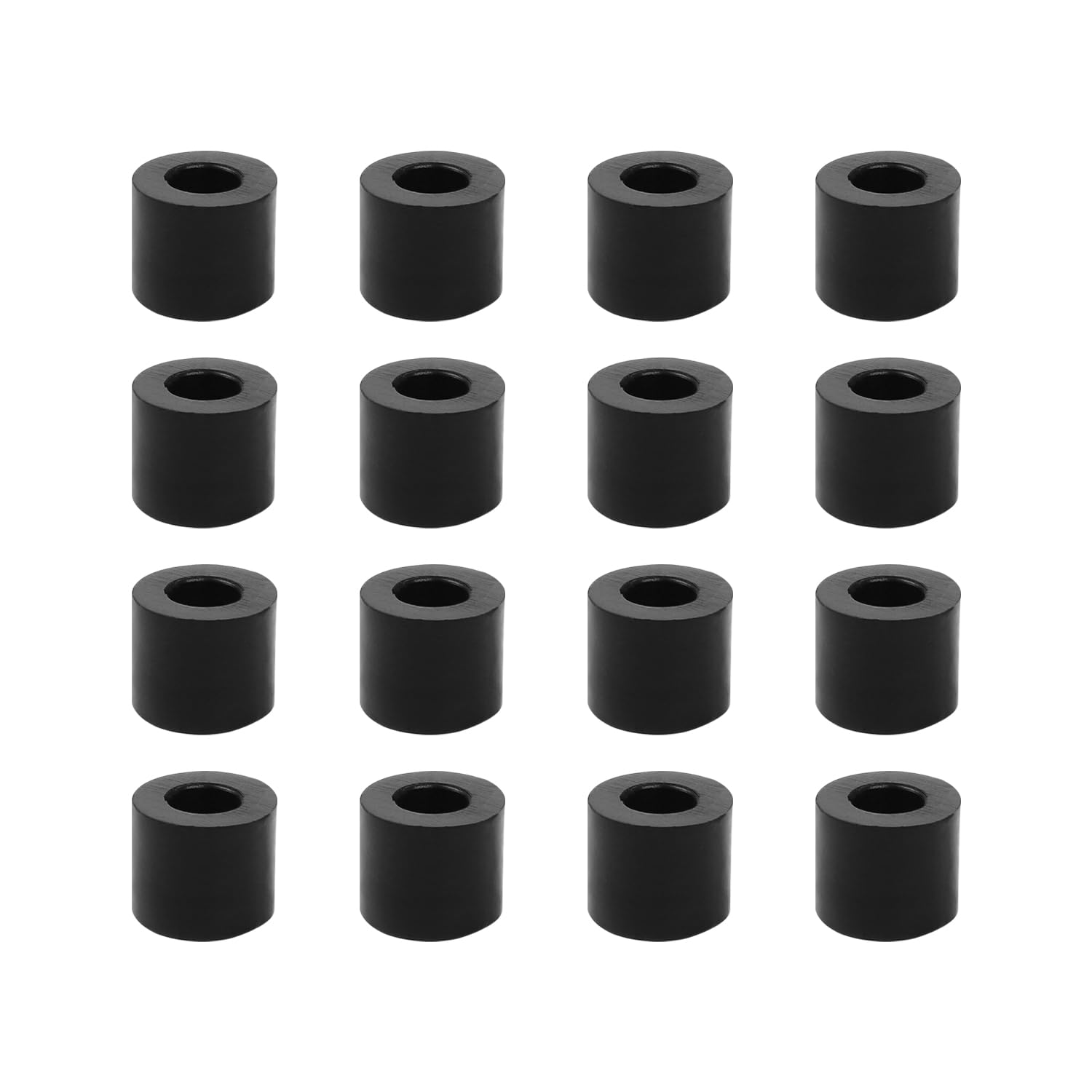 16 Pieces Rubber Spacers, M6 Plastic Spacer Bushings, 12mm Outer Diameter 6mm Inner Diameter 10mm Thickness Plastic Spacers for Home Automotive Accessories, Containers