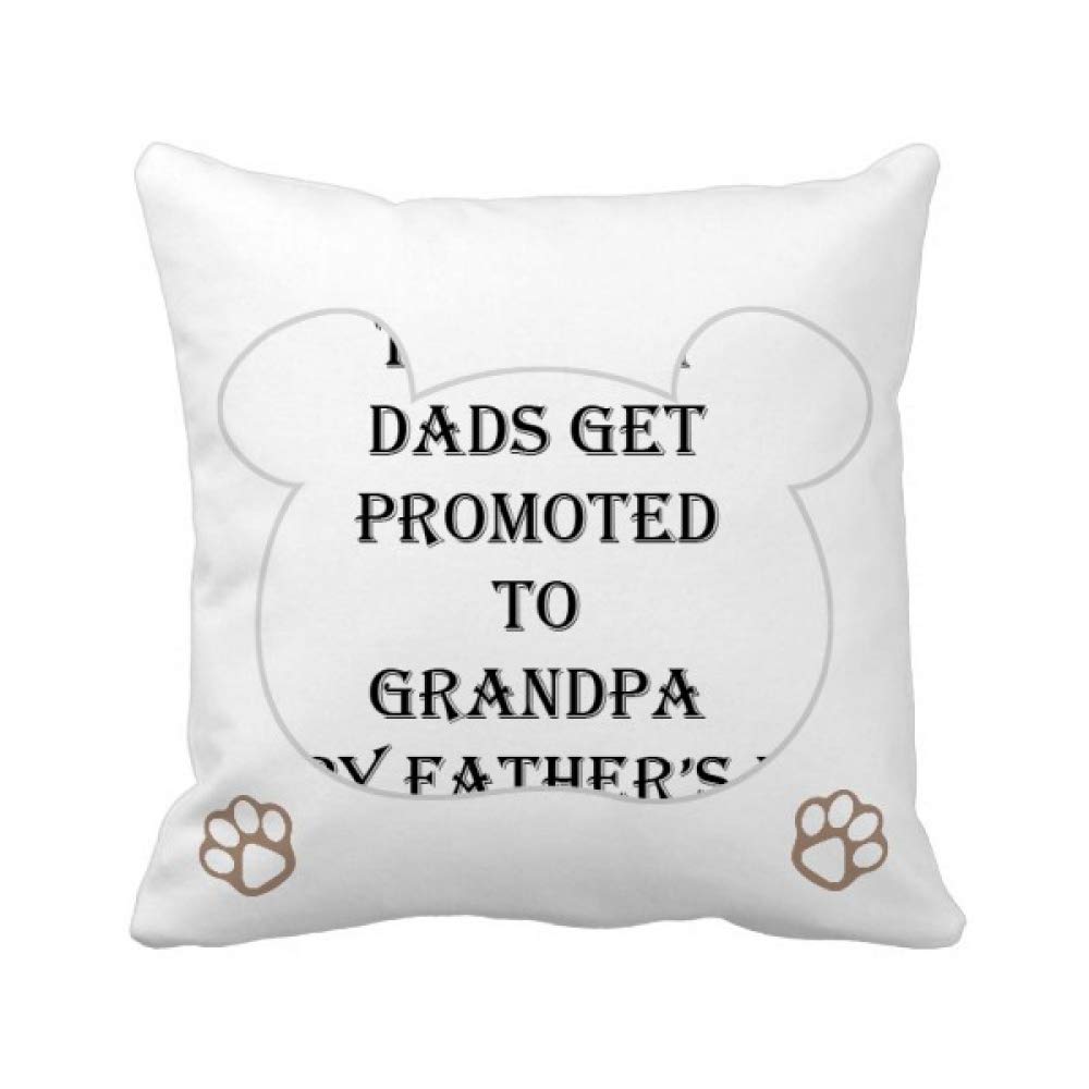 Housse de coussin Dad Promoted to Grandpa idée cadeau fête des pères
