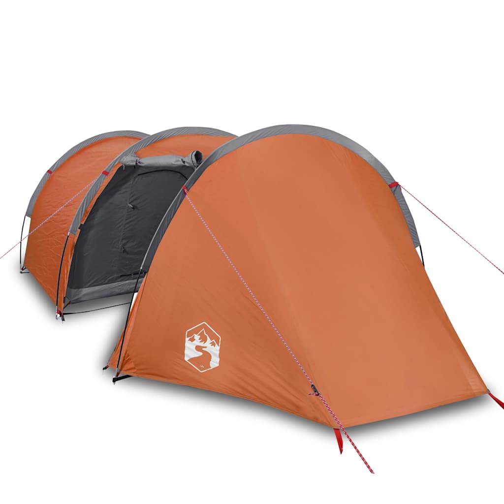 Genérico Tienda de campaña con túnel para 4 Personas Impermeable Naranja,Deportes,Actividades al Aire Libre,Camping y Senderismo,Tiendas de campaña-94396