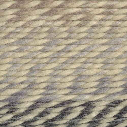 Image of Lion Brand Yarn Wool-Ease Thick & Quick Yarn, Soft and Bulky Yarn for Knitting, Crocheting, and Crafting, 1 Skein, Moonlight (Pack of 2)