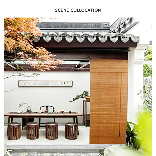 Bamboo Blinds, Bamboo Shades,Blinds & Shades, Window Shade, Roman Shades For Windows, Roman Window Shades, Window Shades For Home, Bamboo Shades For Patio,W95Xh140Cm/W37.4Xh55.11In #TOP4