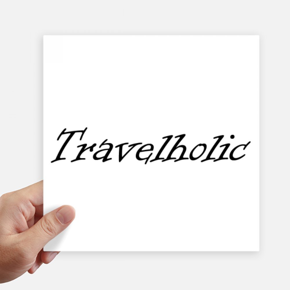 Stickers travelholic para decorar maletas de viaje y paredes de habitaciones