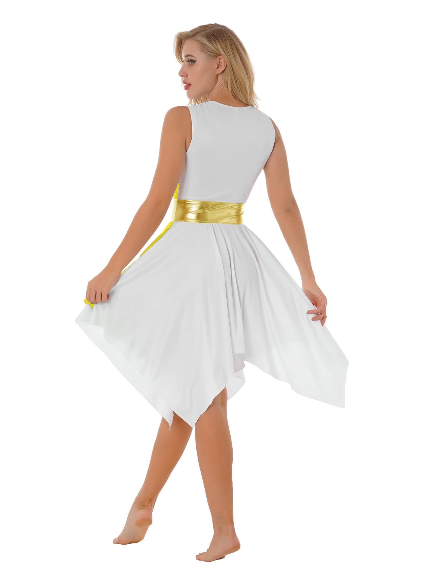 JEATHA Vestido de Danza Cristiana para Mujer Disfraz de Adoración Litúrgica de Iglesia