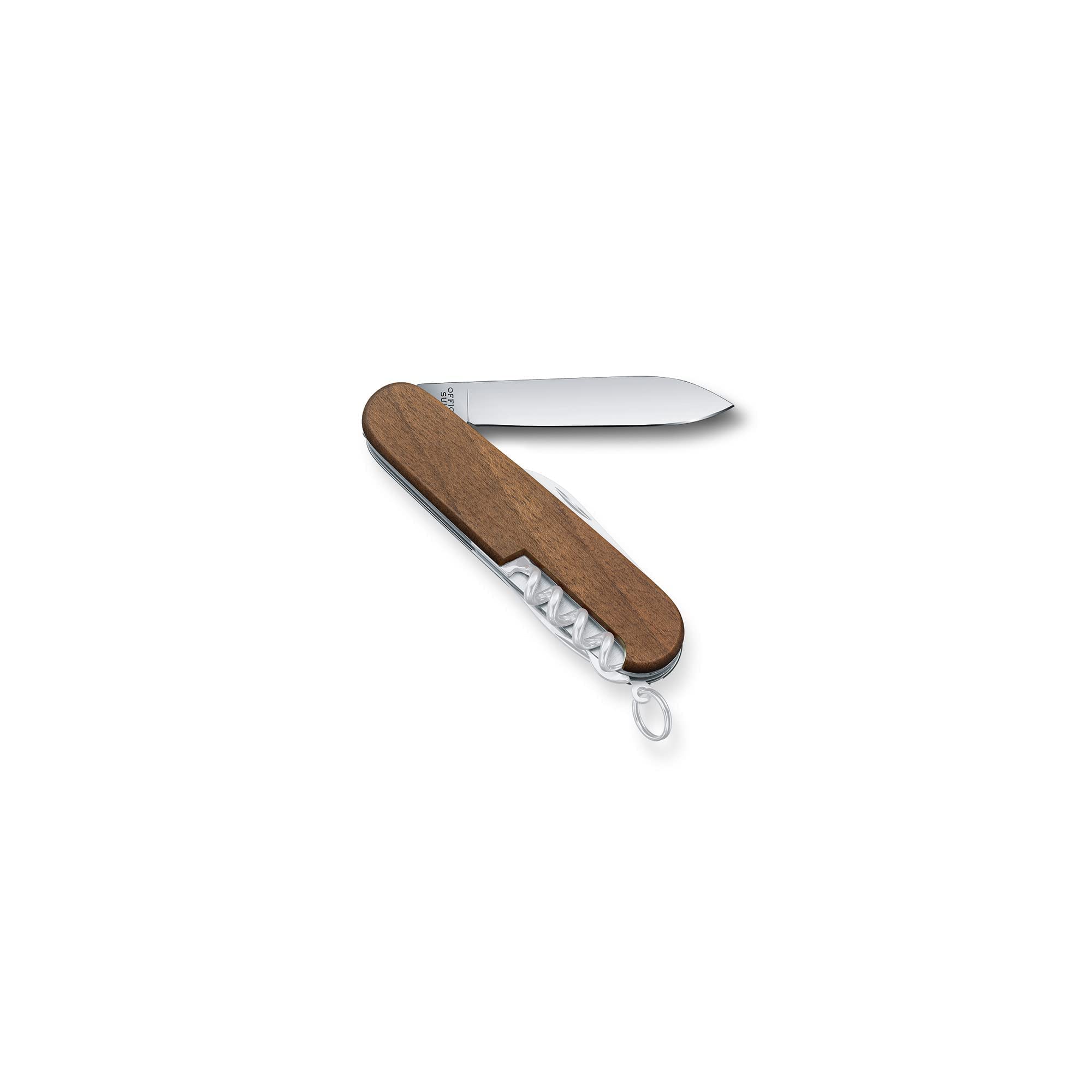 Victorinox Taschenmesser Huntsman Wood (13 Funktionen, Korkenzieher, Schere, Dosenöffner), Braun