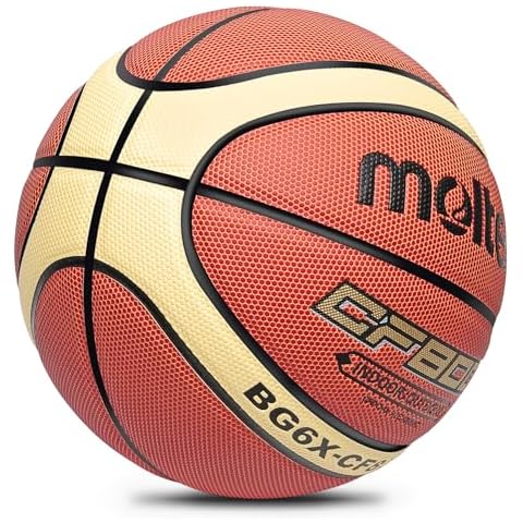 MERAZO Basketball CF800 Student Training Wear-Resistant Basketball (Size 6), brown Cover