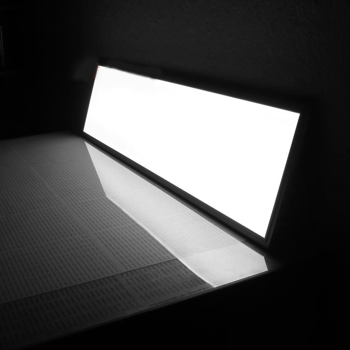 Due Pannelli LED 60W 220V 120x30 cm Bordo Bianco Luce Switch 3000K-4200K-6400K