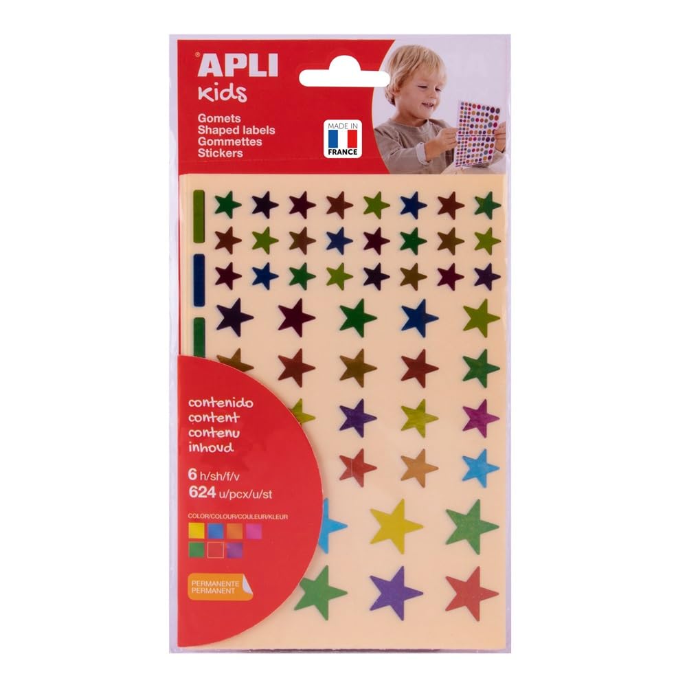 APLI Kids 18396 – Bag of Gumets, Multicoloured, Permanent, Metallic, 6