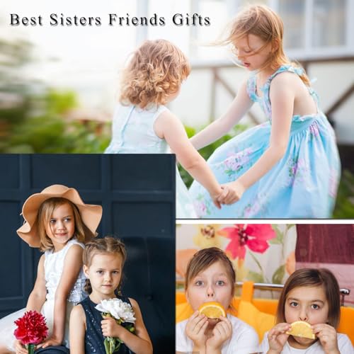 قلادات متطابقة على شكل قلب للصديق المقرب للبنات من نالاكال - مجموعة قلادات غير مغناطيسية، هدية عيد ميلاد مثالية للاطفال والاصدقاء