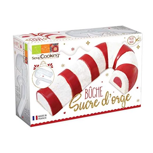 Scrapcooking 1932 Moule Semi-Rigide Bûche Sucre d'orge + Insert APET