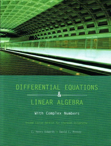 Differential Equations & Linear Algebra (Secind... 0536295689 Book Cover