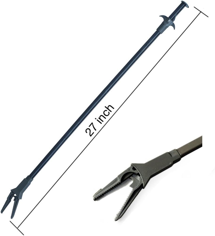 AquaticHI Aquarium Tongs 27 inch (70 cm), 100% Reef Safe, Multi Purpose for Fresh and Saltwater Fish Tanks, Clip Plants, Spot Feed Fish and Coral, Keep Hands Dry